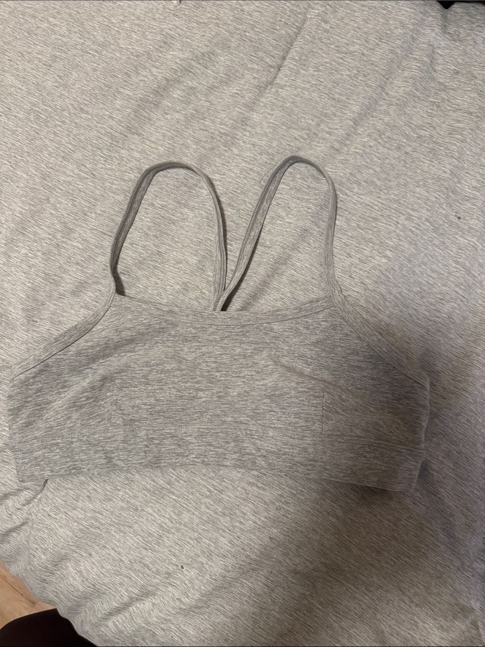 Gray Alo sports bra